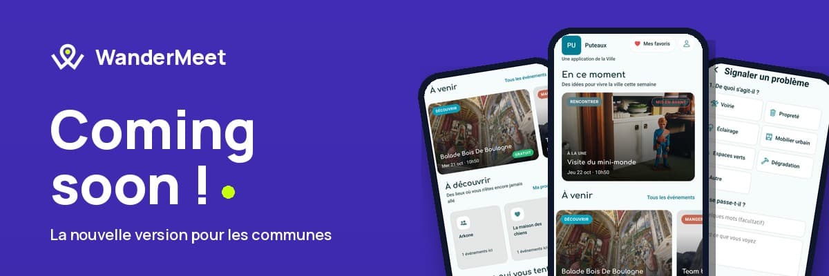 Nouvelle version de WanderMeet pour les communes, bientôt disponible